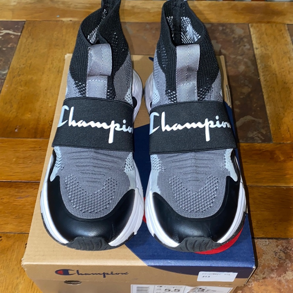 Champion Hyper Future HI Youth Sz 5.5 CP101889Y Lifestyle Sneakers Shoes slip on
